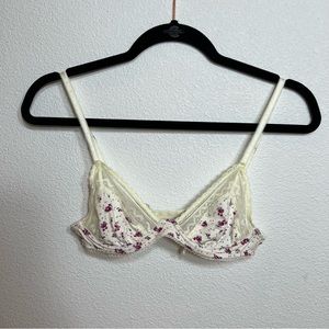 Free People floral bralette size 32B